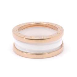 BVLGARI Ring B-zero1 2-band K18PG pink gold white ceramic size 50 347011