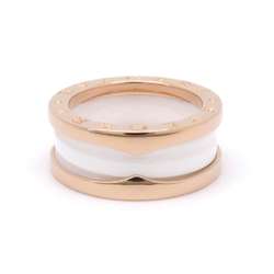 BVLGARI Ring B-zero1 2-band K18PG pink gold white ceramic size 50 347011