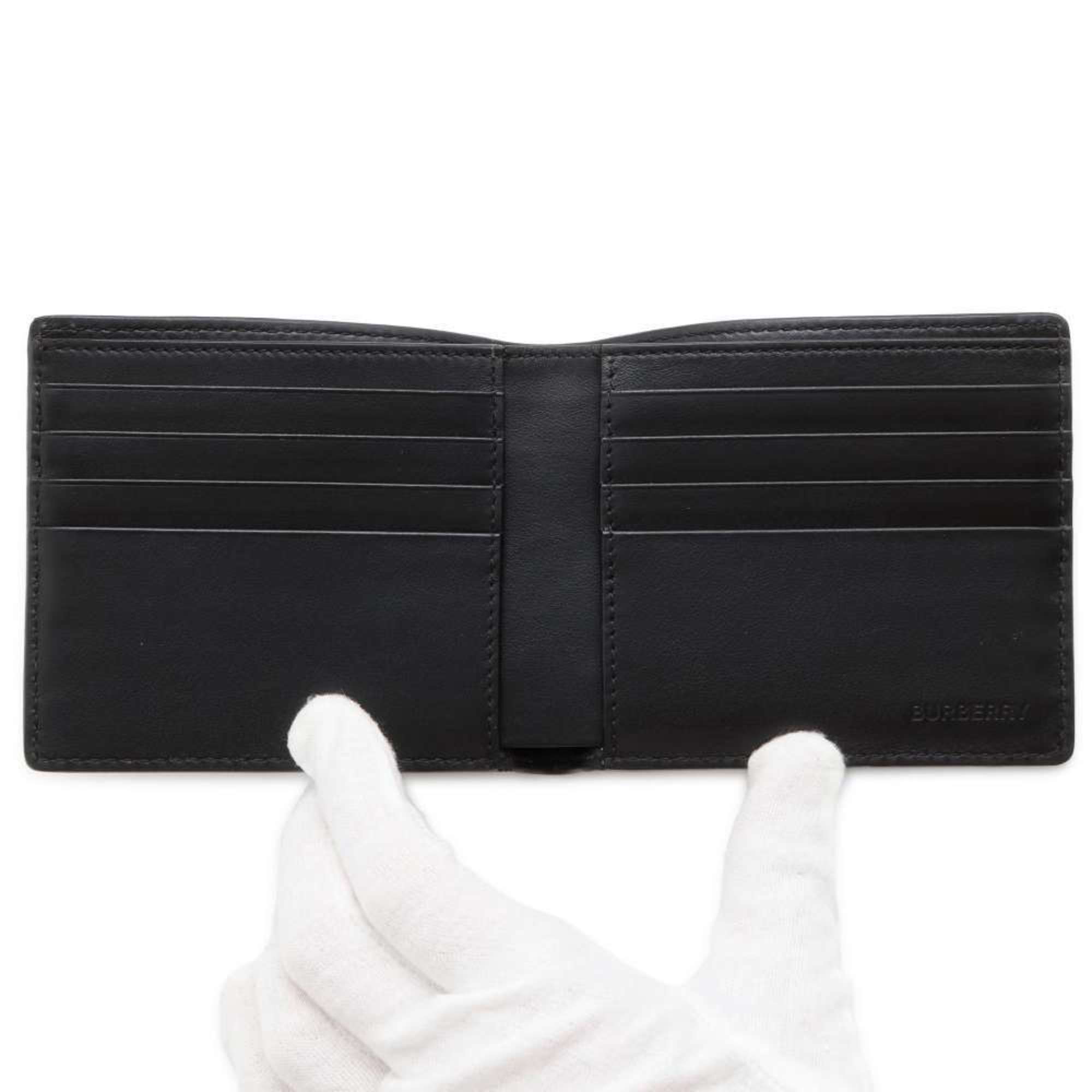 Burberry Bi-fold Wallet Leather 8014062 BURBERRY Black