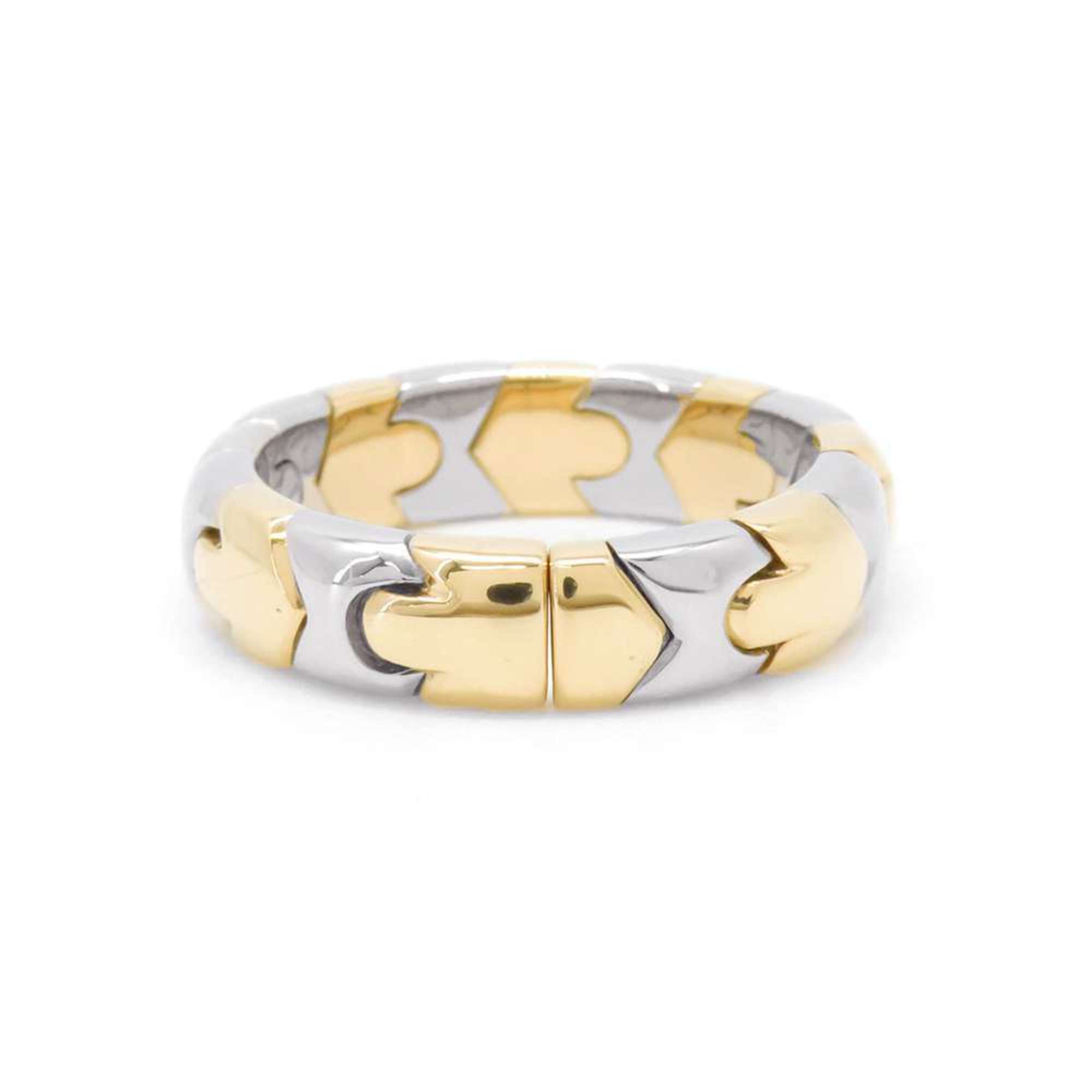 BVLGARI Ring Alveare K18WG White Gold K18YG Yellow Size 53