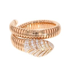 Bvlgari bracelet Serpenti Tubogas diamond K18PG pink gold size MS