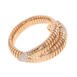 Bvlgari bracelet Serpenti Tubogas diamond K18PG pink gold size MS