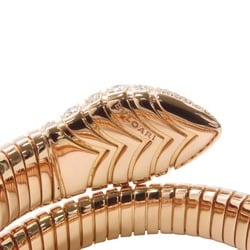 Bvlgari bracelet Serpenti Tubogas diamond K18PG pink gold size MS