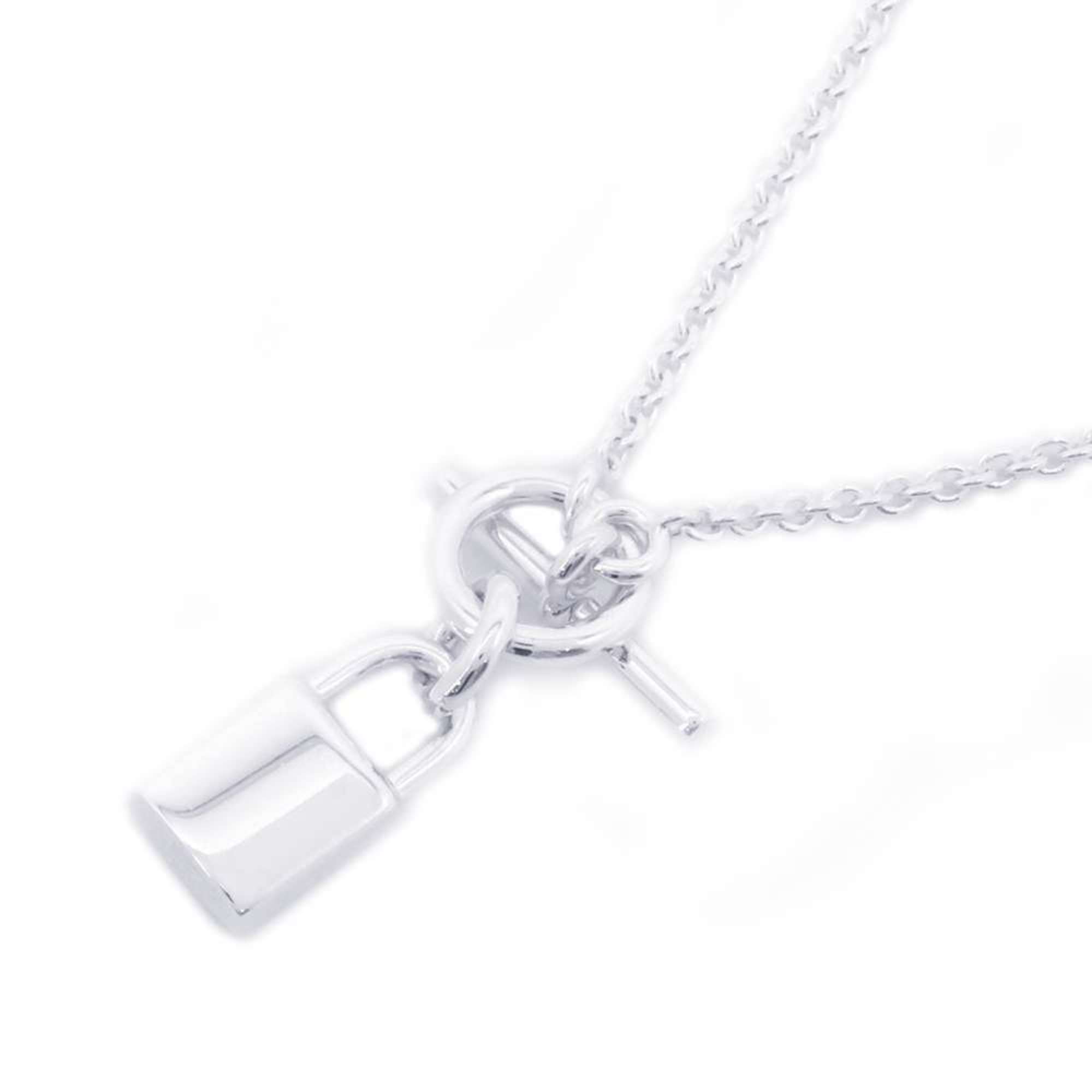 Hermes Necklace Amulet Kelly Cadena SV925 Silver HERMES Pendant