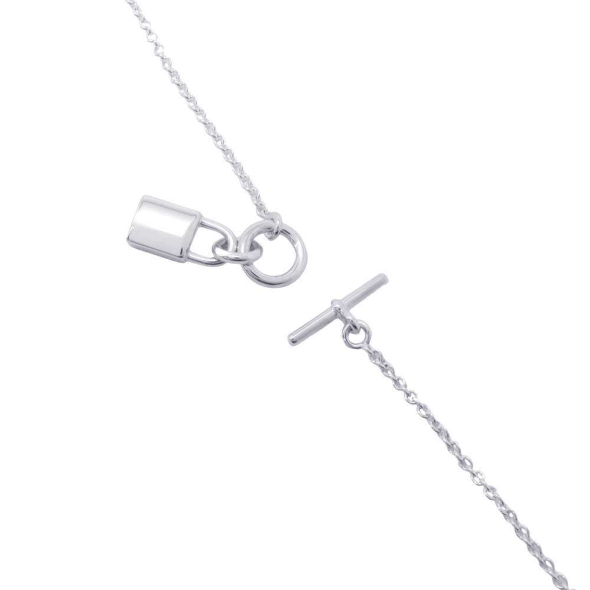 Hermes Necklace Amulet Kelly Cadena SV925 Silver HERMES Pendant