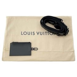 Louis Vuitton Shoulder Bag Aerogram Leather Voyage M59329 LOUIS VUITTON Clutch Black