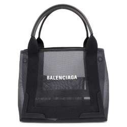 Balenciaga Tote Bag Navy Cabas S Mesh 339933 BALENCIAGA Small Black