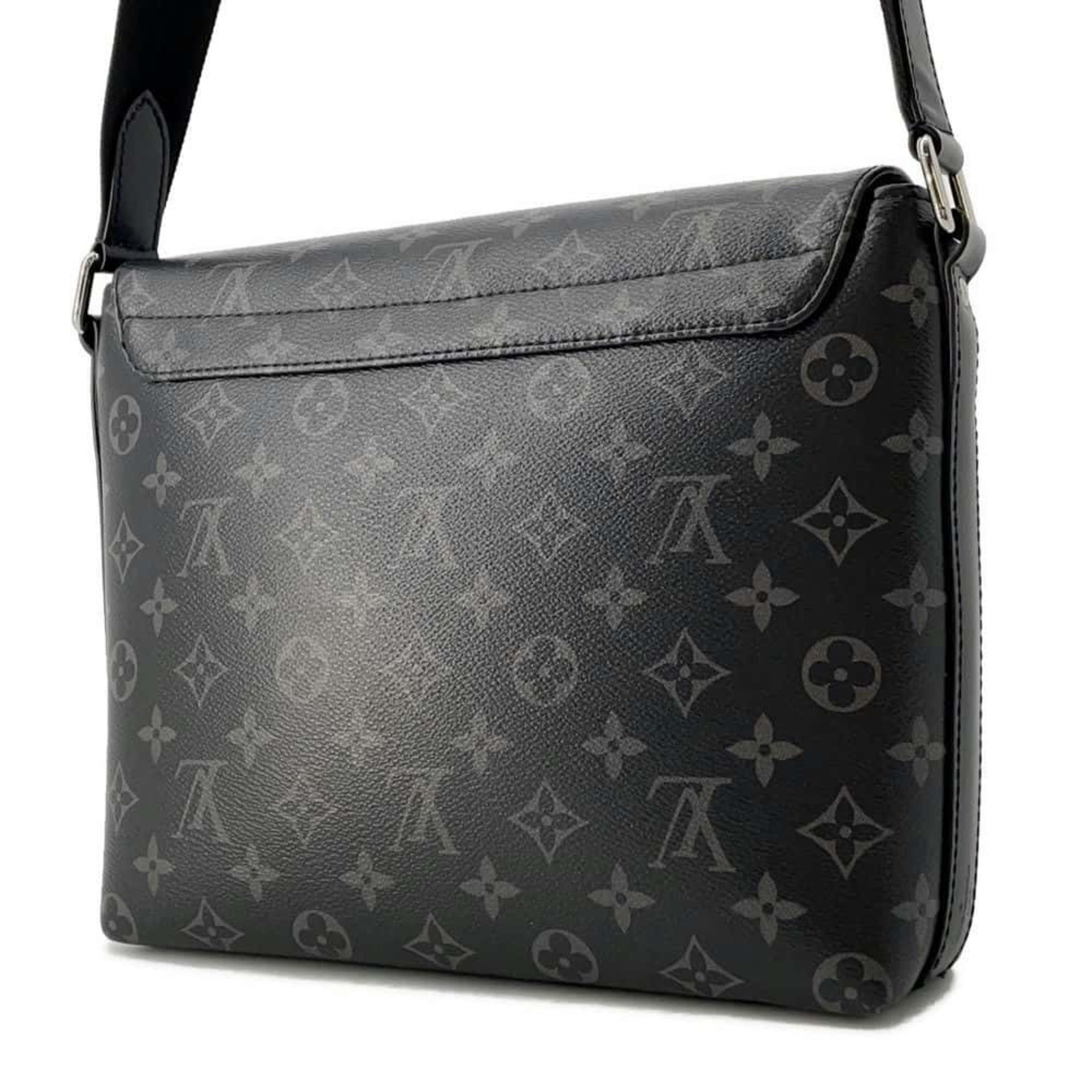 Louis Vuitton Shoulder Bag Monogram Eclipse District PM NV3 M46255 LOUIS VUITTON Men's Black