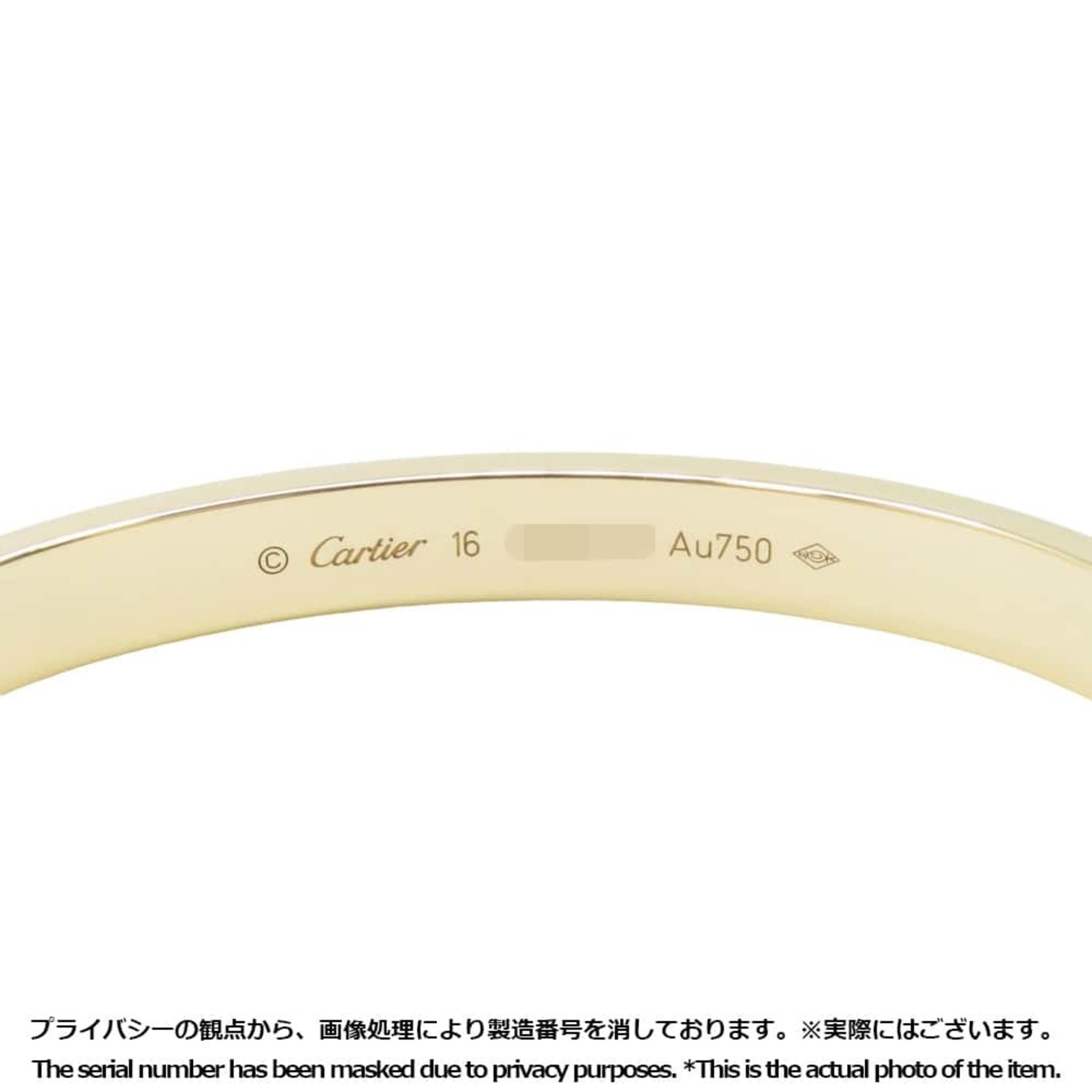 Cartier Bracelet Love K18YG Yellow Gold Size 16 B6035516 LOVE Bangle