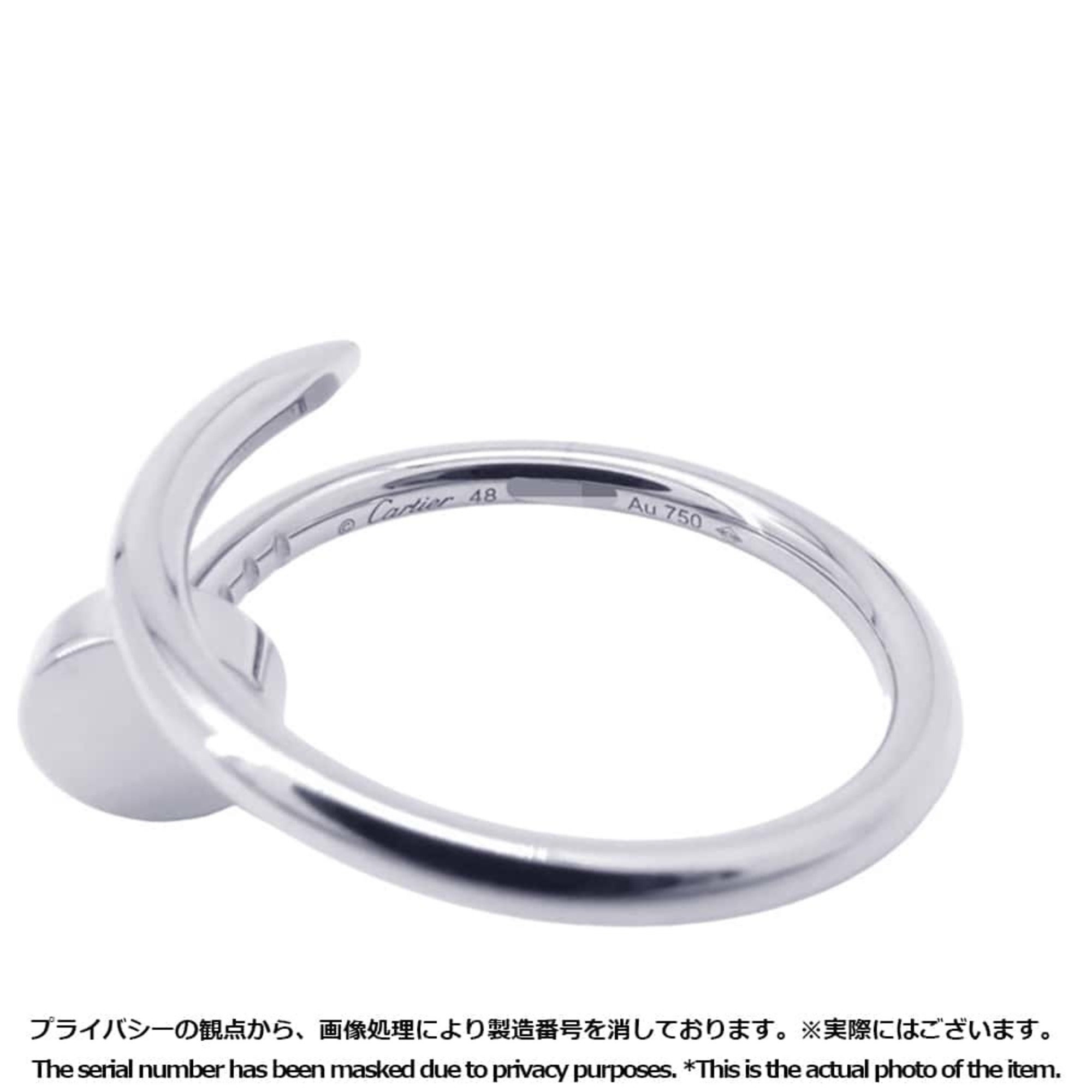 Cartier Ring Juste un Clou K18WG White Gold Small Model Size 48 B4226000