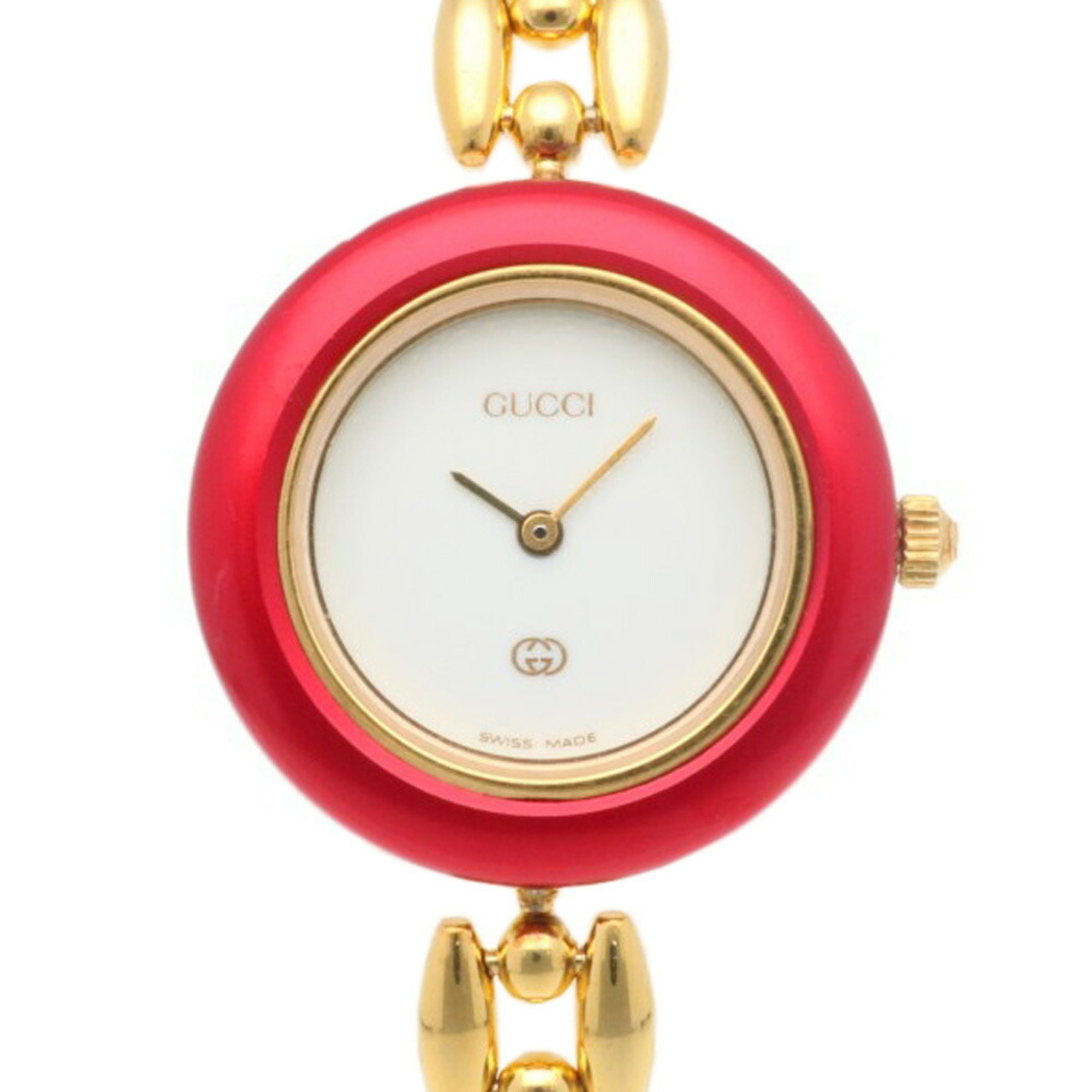 Gucci Watch GP 11/12 Quartz Ladies GUCCI Change Bezel 6 Colors Overhauled