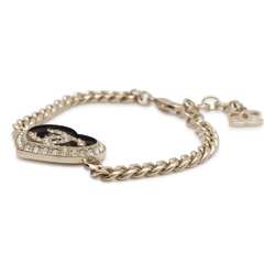 Chanel Bracelet Coco Mark Heart Rhinestone C23 B ABB654 CHANEL