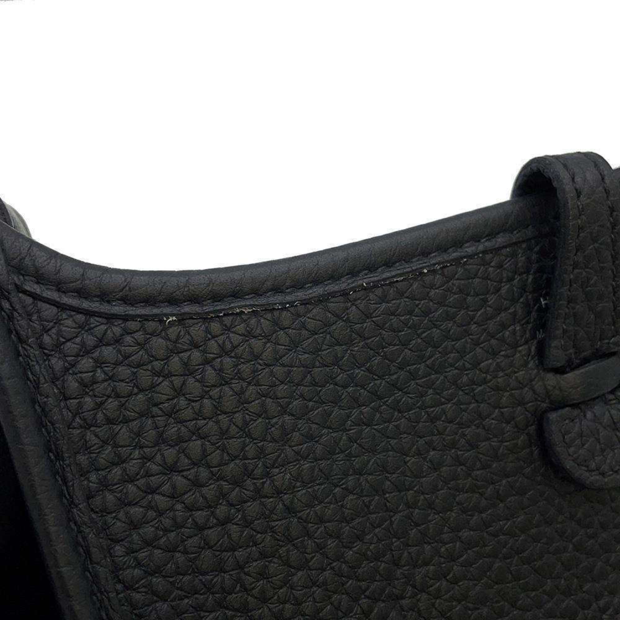 Hermes Evelyn TPM Amazon Shoulder Bag Black Taurillon Clemence U Stamp