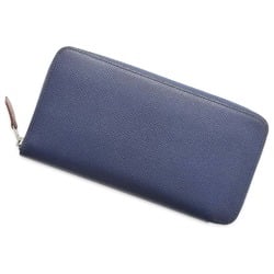 Hermes Long Wallet Azap Silk In Blue Navy Epson C Stamp HERMES