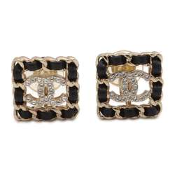 Chanel Earrings Coco Mark Rhinestone B20 B CHANEL