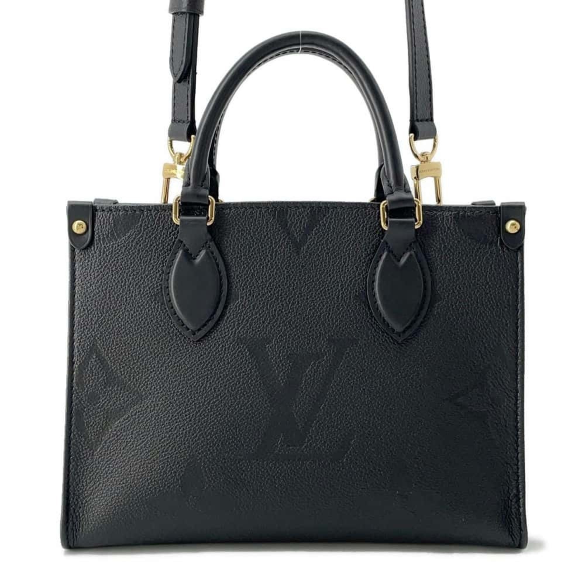 Louis Vuitton Handbag Monogram Empreinte On the Go PM M45653 Black 2way Shoulder Bag