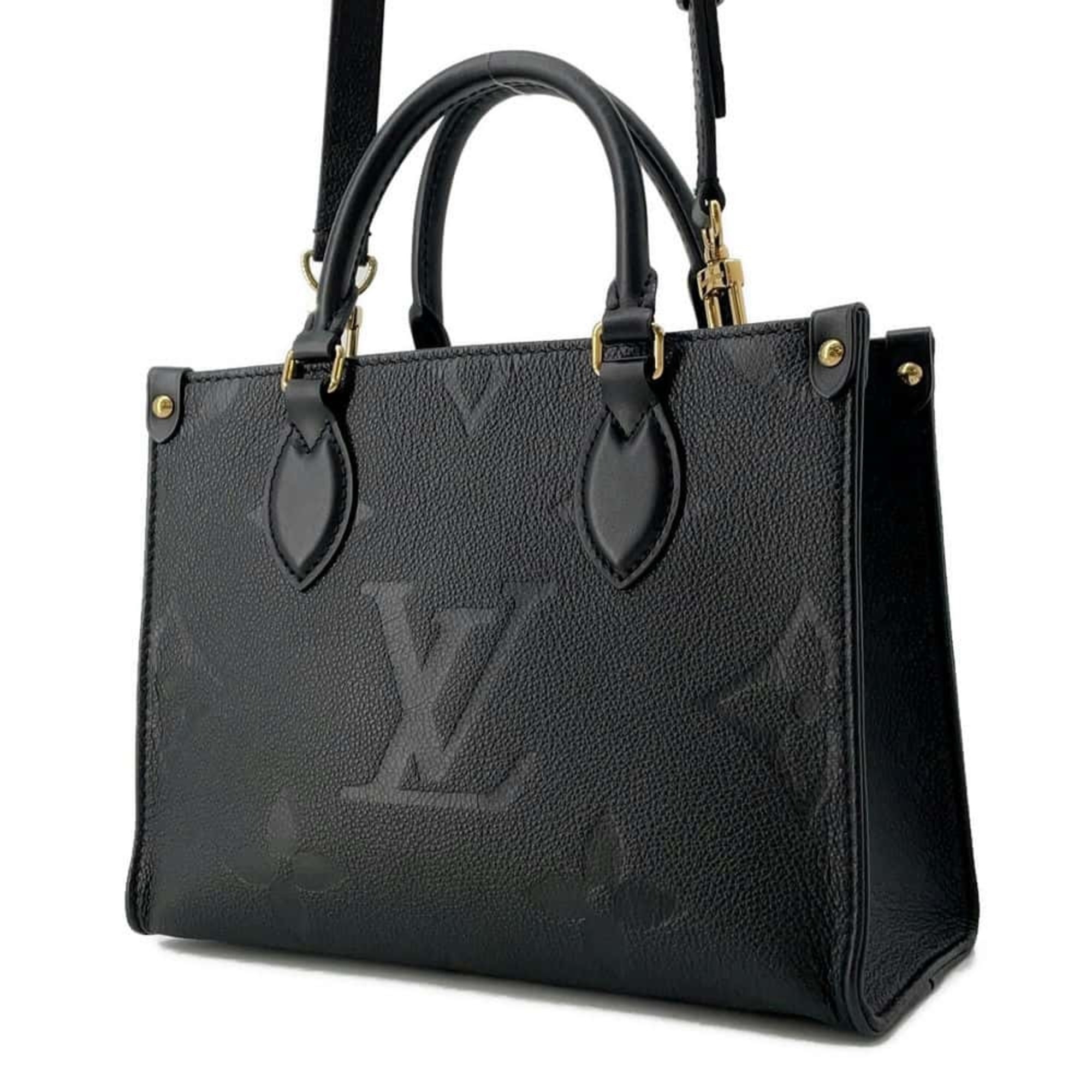 Louis Vuitton Handbag Monogram Empreinte On the Go PM M45653 Black 2way Shoulder Bag