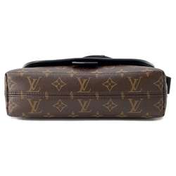 Louis Vuitton Shoulder Bag Monogram Macassar Magnetic M45557 LOUIS VUITTON Black