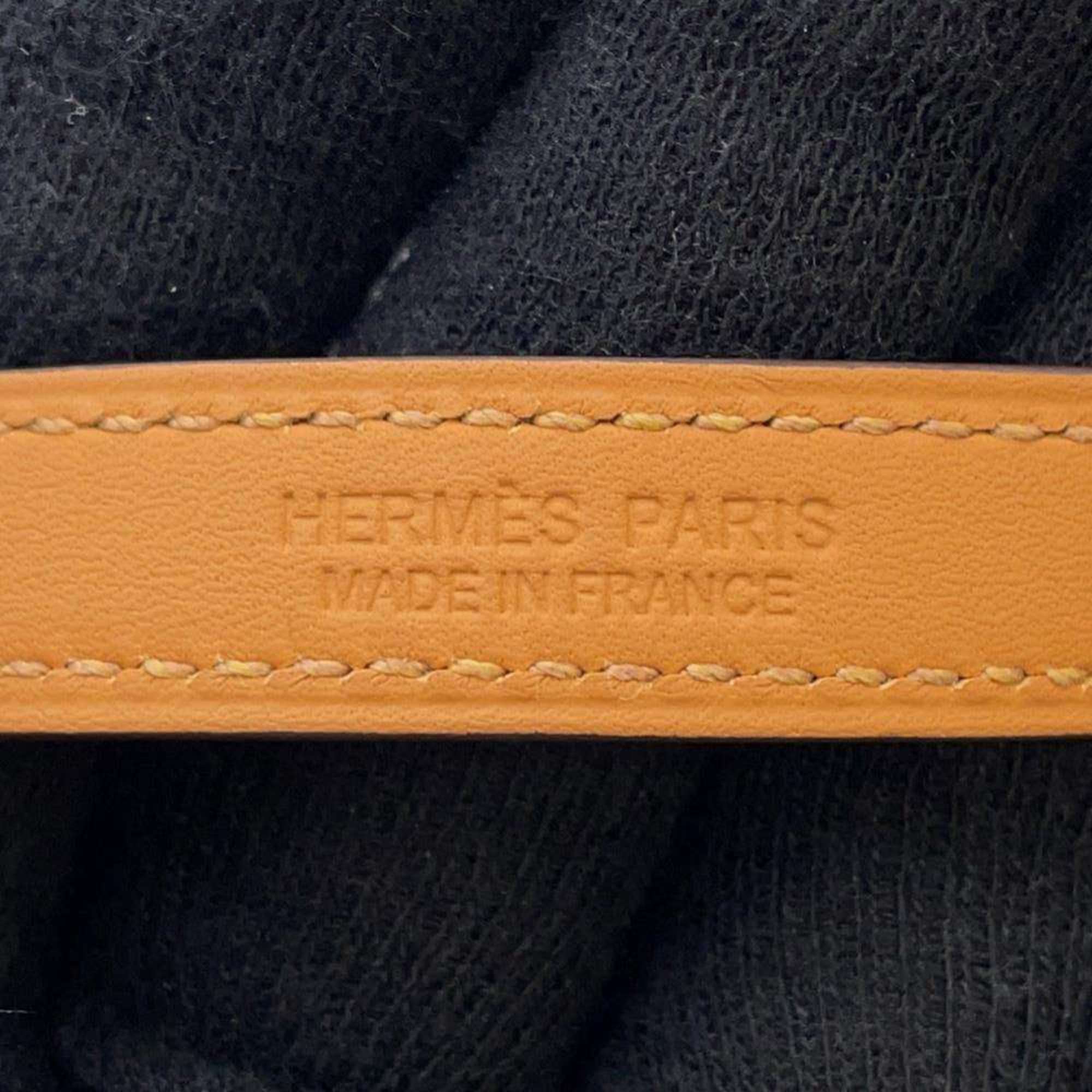 Hermes Bracelet Rival Medor Double Tour Etoupe Swift A Engraved Size XS