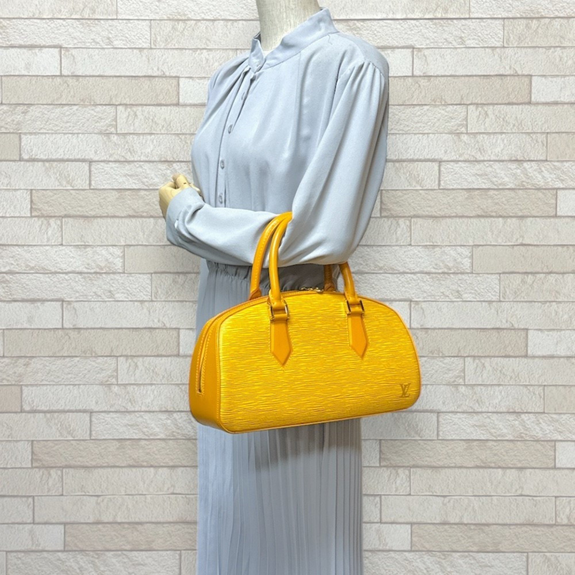 Louis Vuitton Jasmine Epi Handbag Leather M52089 Yellow Women's LOUIS VUITTON