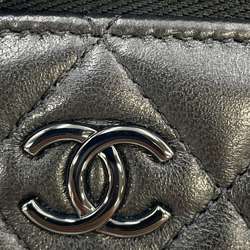 Chanel Chain Shoulder Bag Matelasse Coco Mark Vanity Case Lambskin AP2199 CHANEL Black