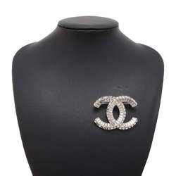 Chanel Brooch Coco Mark Rhinestone B24V A63085 CHANEL