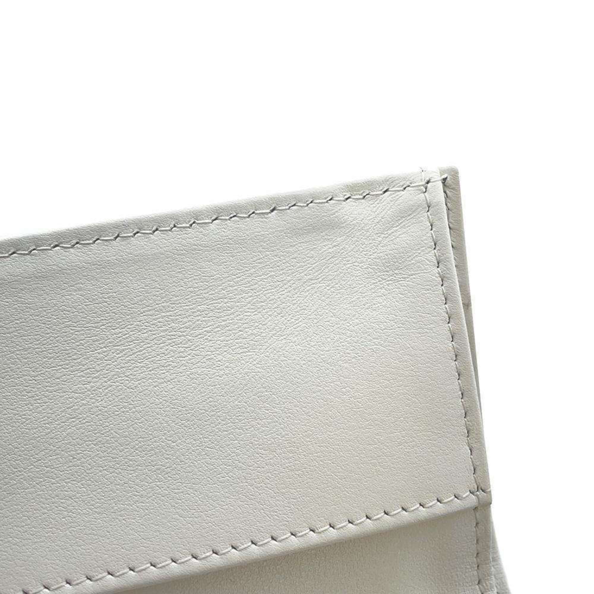 Chanel Tri-fold Wallet Matelasse Coco Mark Classic Small Flap AP0230 CHANEL White