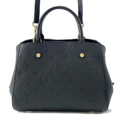 Louis Vuitton Handbag Monogram Empreinte Montaigne BB 2way Shoulder Bag M41053 LOUIS VUITTON Black