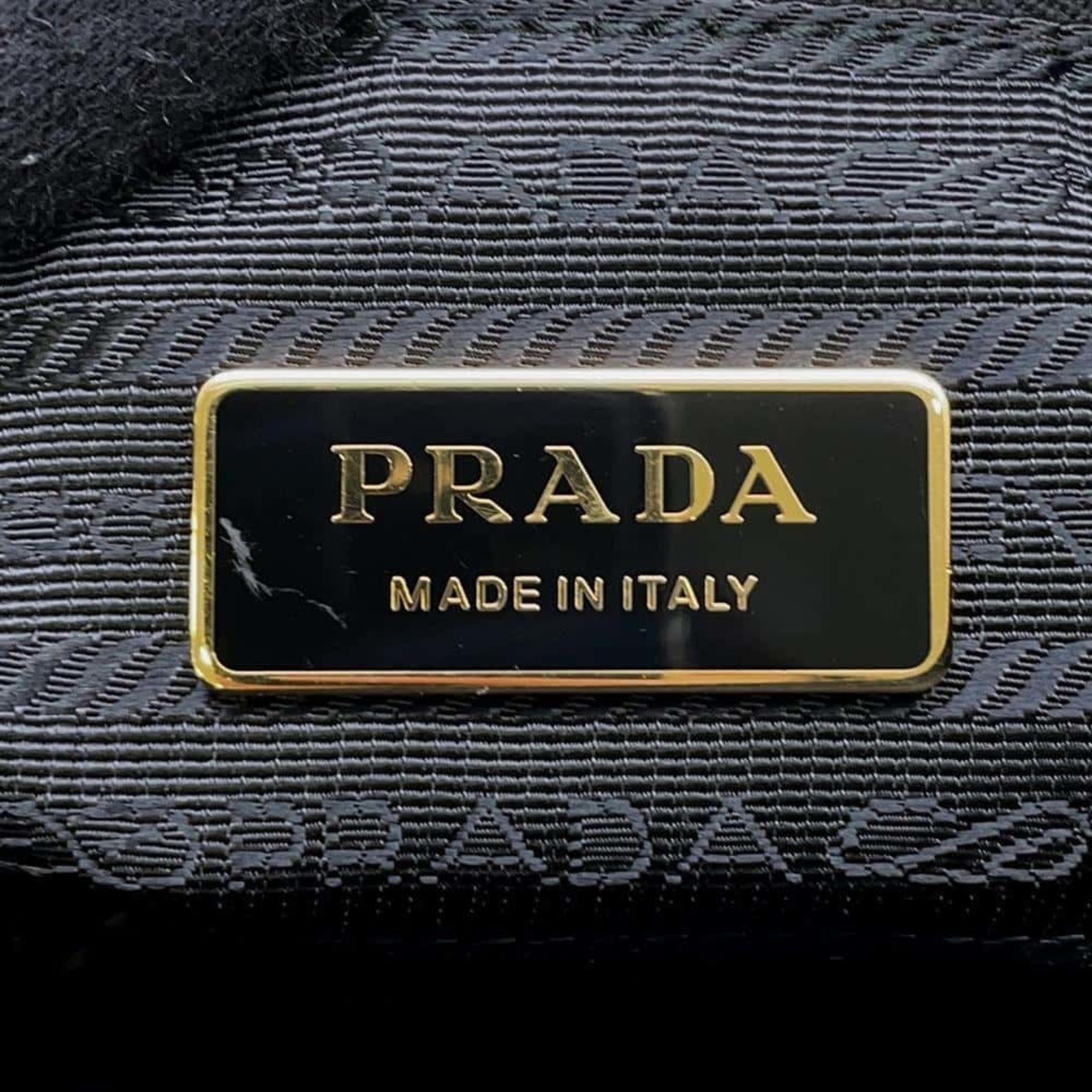 Prada Handbag Robot Nylon 1BG061 PRADA Shoulder Bag Black