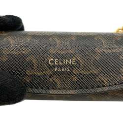 Celine Lip Case Triomphe Lipstick Leather 10D612BZB CELINE