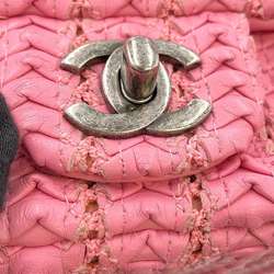 Chanel Chain Shoulder Bag Coco Mark Cloche Leather CHANEL