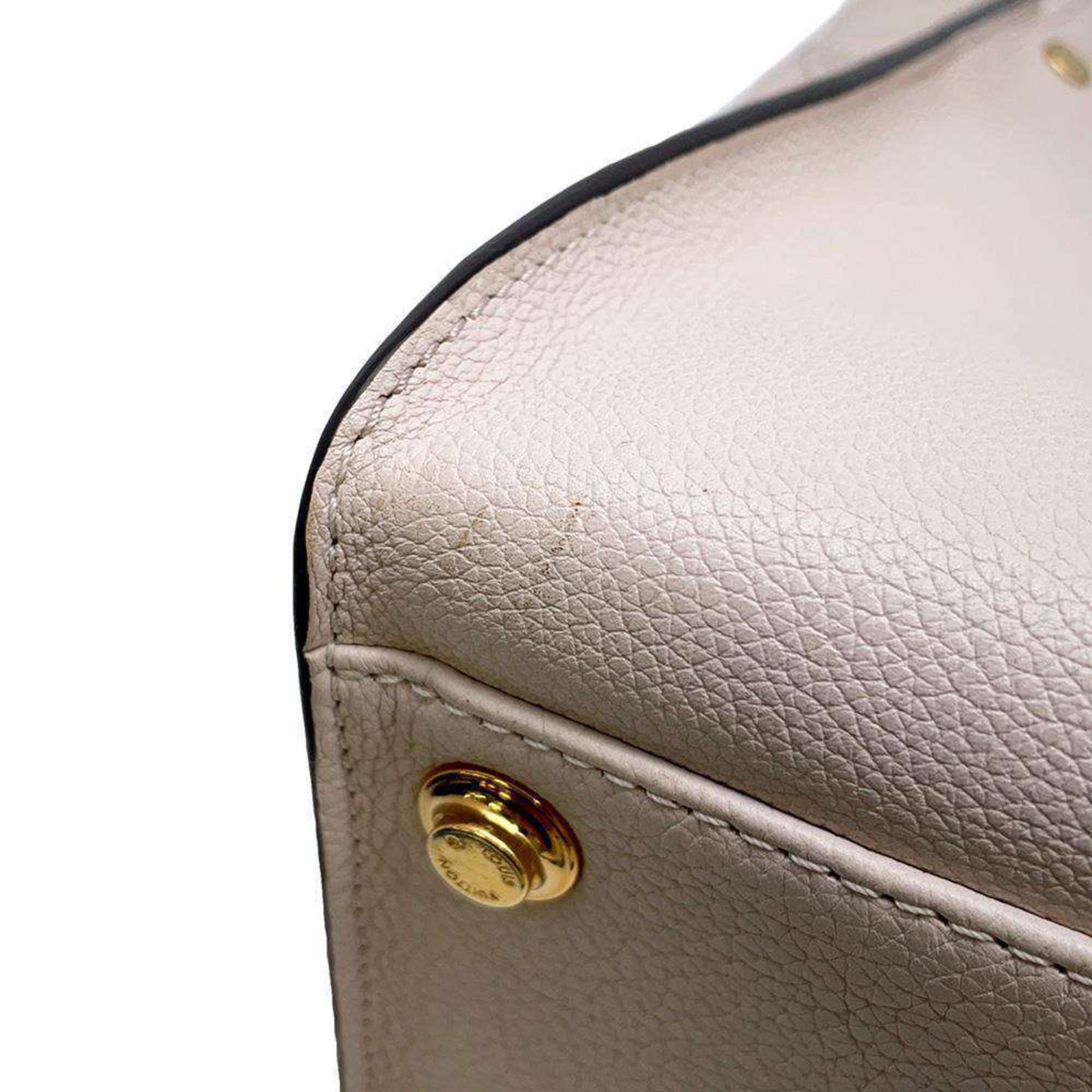 Louis Vuitton Handbag Monogram Mahina Calf Leather On My Side MM M55802 2way Shoulder Bag