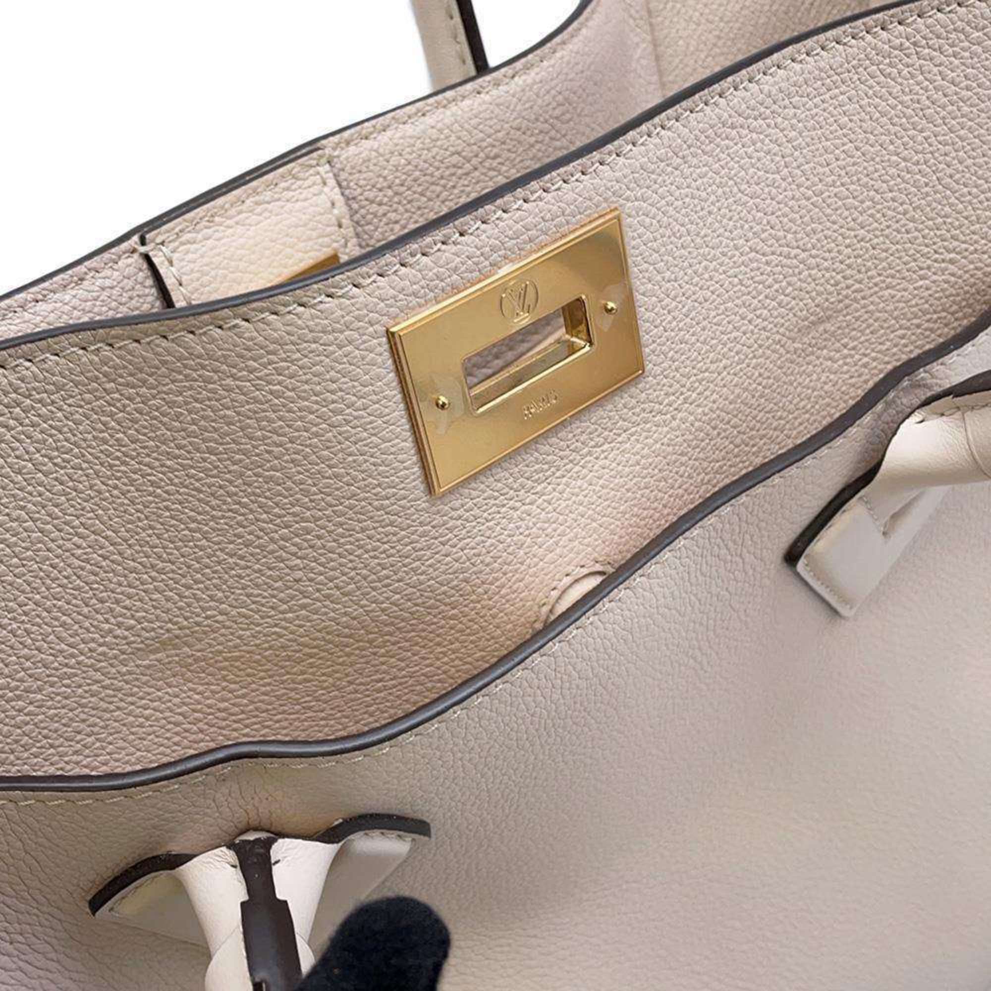 Louis Vuitton Handbag Monogram Mahina Calf Leather On My Side MM M55802 2way Shoulder Bag