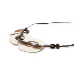 Hermes Necklace Caramba Buffalo Horn HERMES