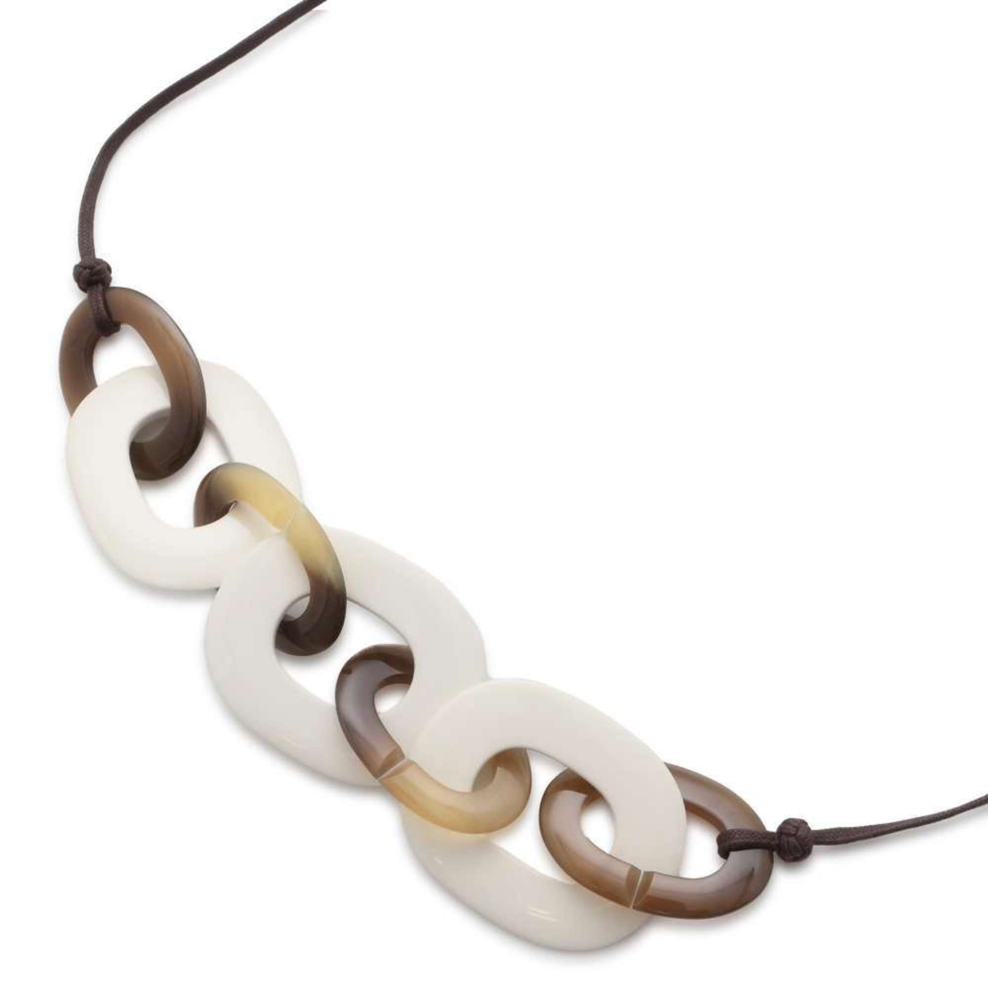 Hermes Necklace Caramba Buffalo Horn HERMES