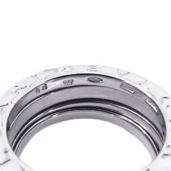 Bvlgari Bulgari Ring B-zero1 2-band K18WG White Gold Size 50