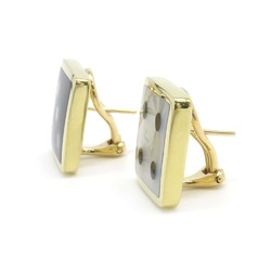 Tiffany earrings with a dice motif, 18K yellow gold, mother-of-pearl and onyx, & Co.