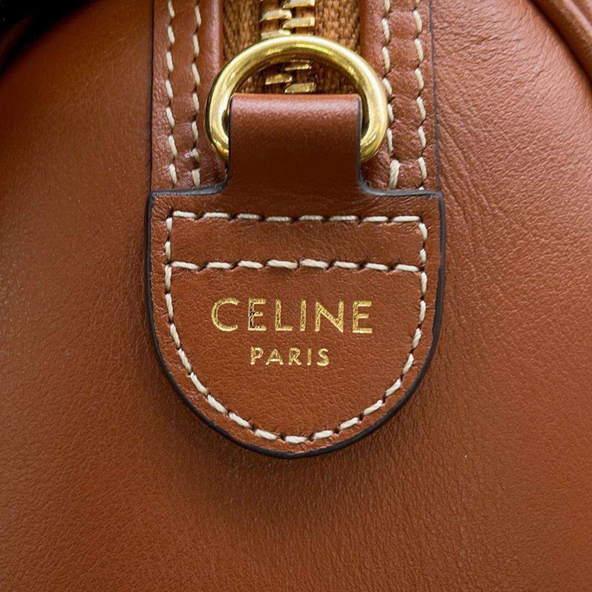 Celine Handbag Cuir Triomphe Small Boston 113773DU3.04LU CELINE 2way Shoulder Bag