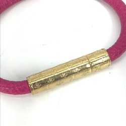 LOUIS VUITTON Louis Vuitton Monogram Bracelet Bangle Leather Women's Pink