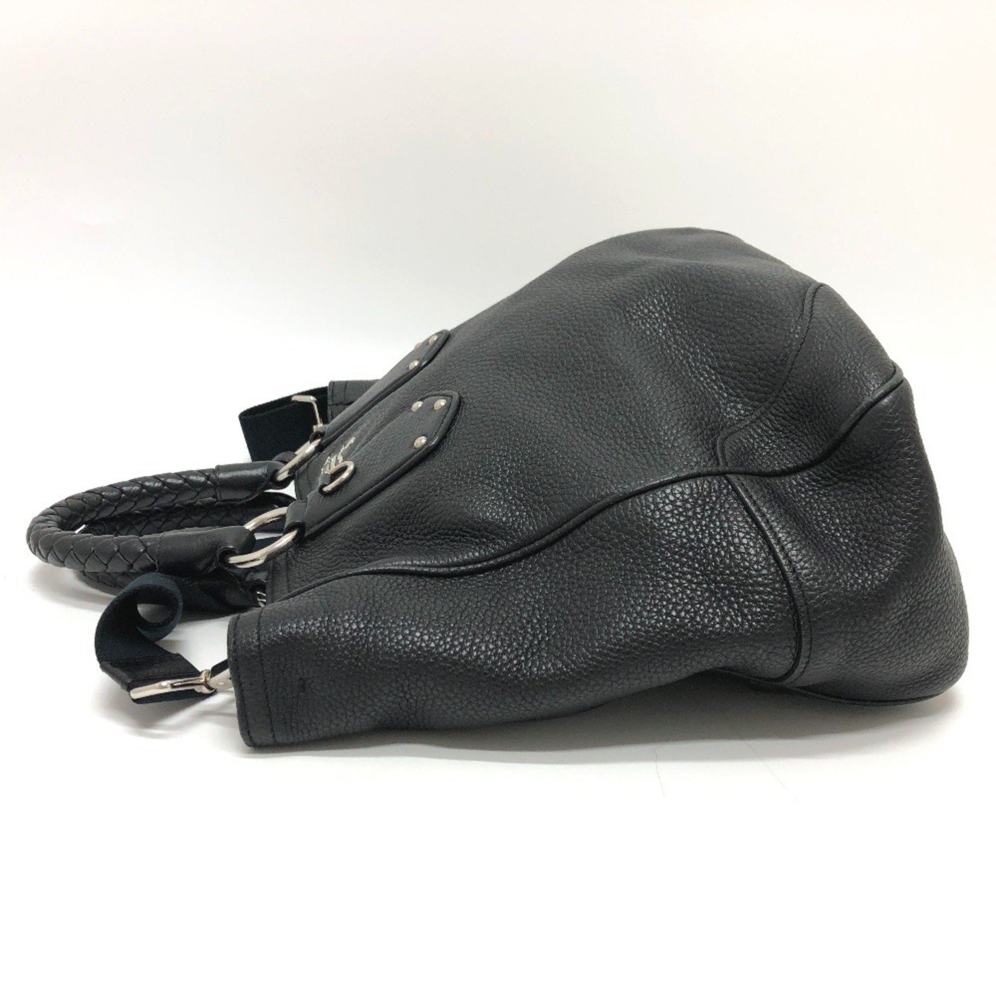 PRADA BN1346 Shoulder Bag Handbag Leather Women's Black