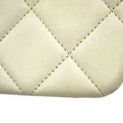 Chanel handbag Coco mark Matelasse lambskin A92236 CHANEL 2way chain shoulder bag white