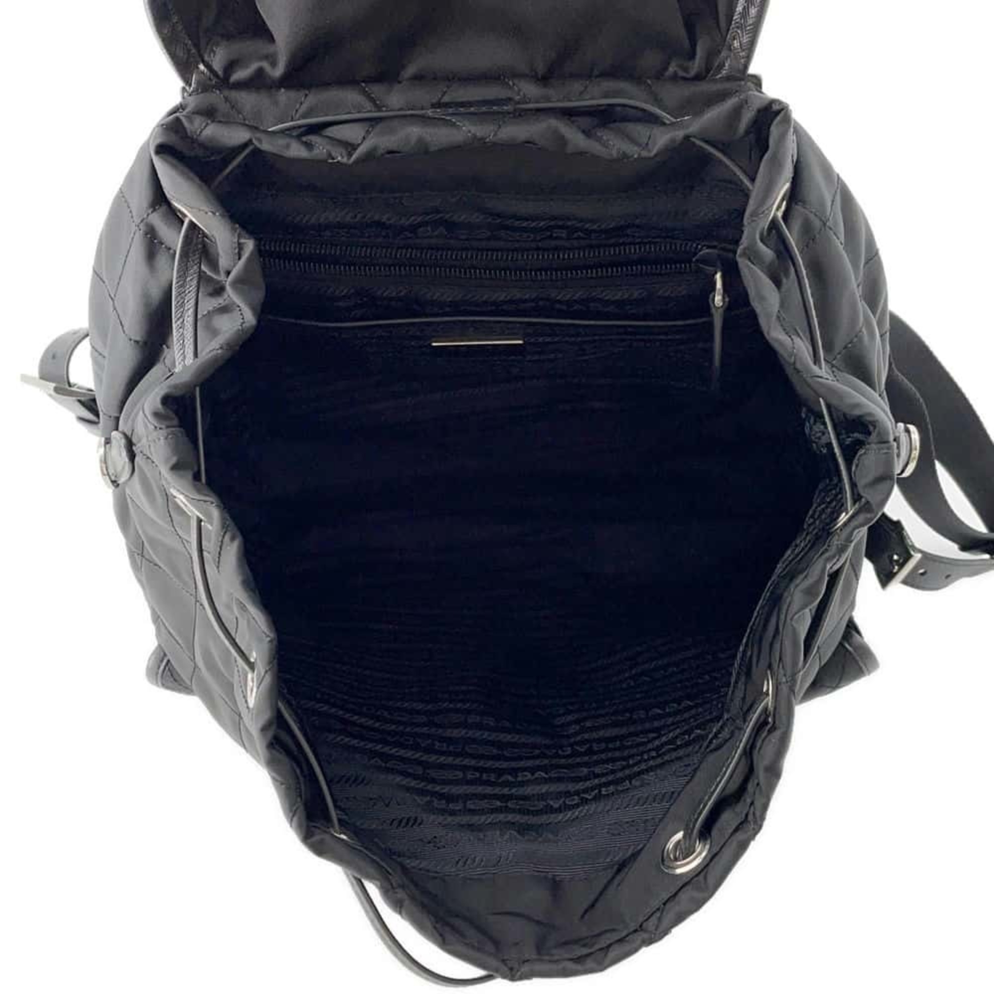 Prada Backpack Nylon Quilted 1BZ811 PRADA Bag Black