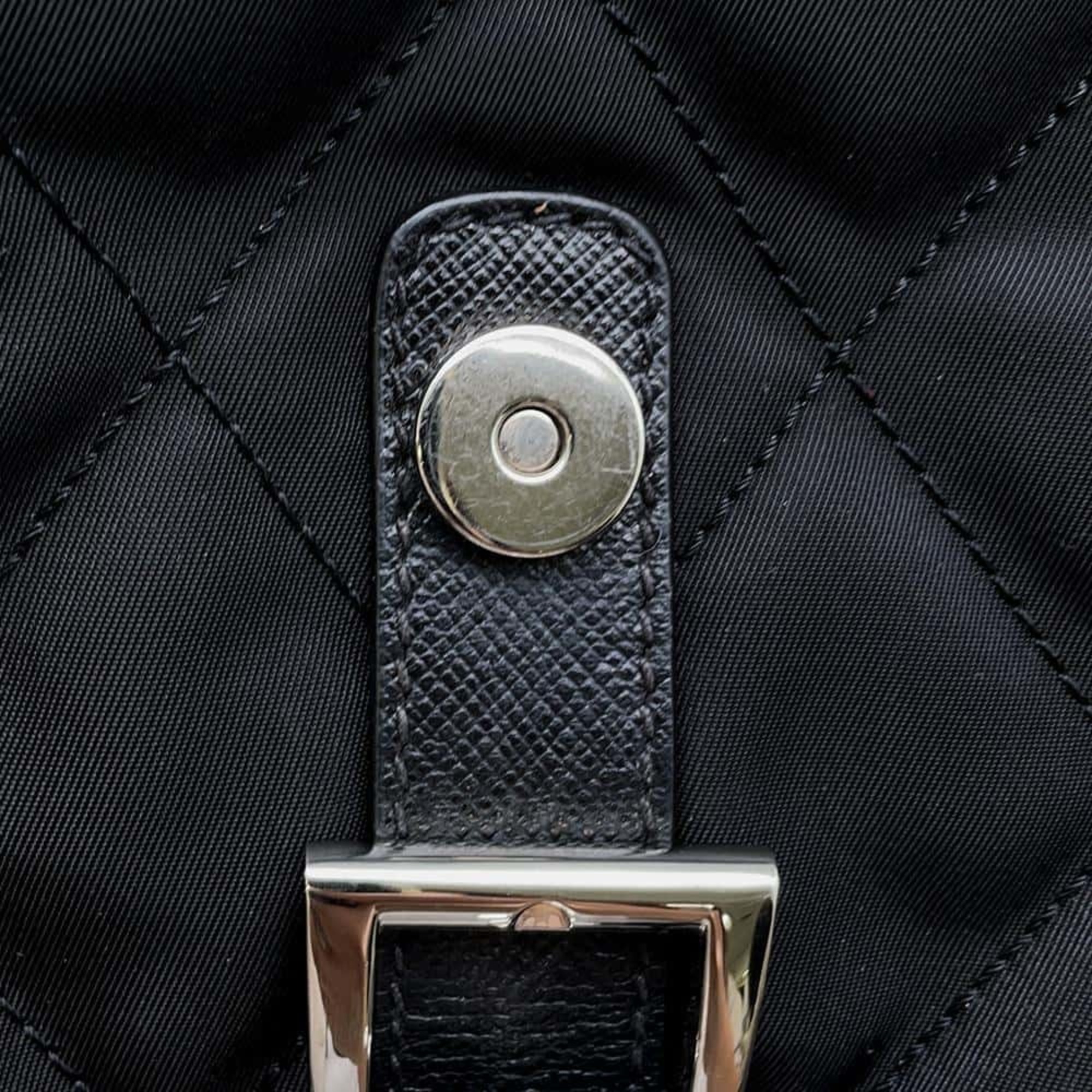 Prada Backpack Nylon Quilted 1BZ811 PRADA Bag Black