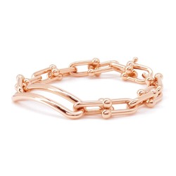 Tiffany bracelet hardware link medium K18PG pink gold & Co.