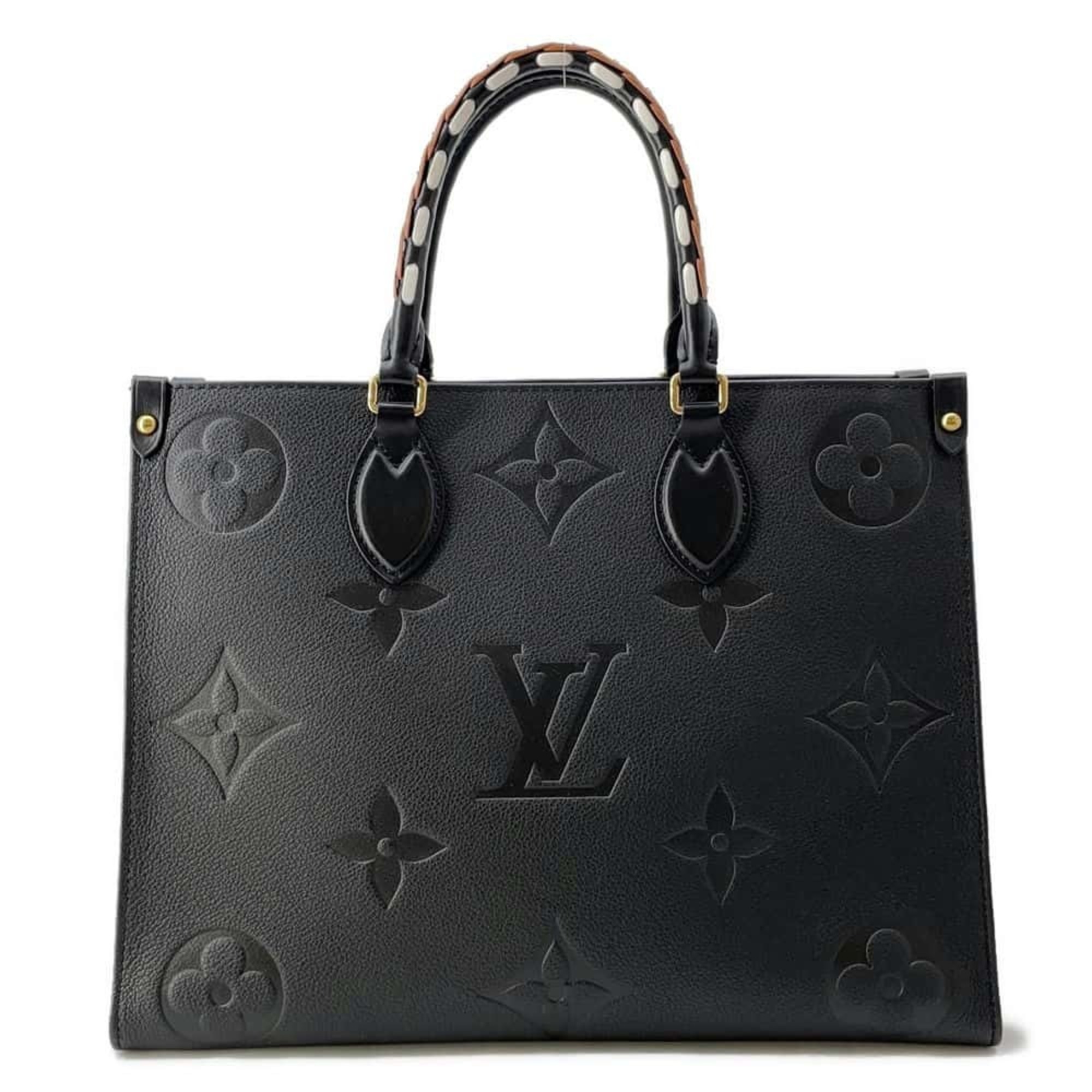 Louis Vuitton Tote Bag Monogram Empreinte On the Go MM M45607 2way Black