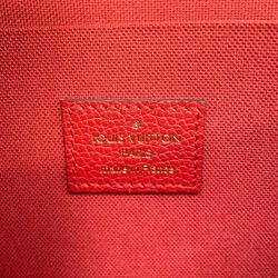 Louis Vuitton Chain Wallet Monogram Empreinte Pochette Felicie M63700 LOUIS VUITTON Red