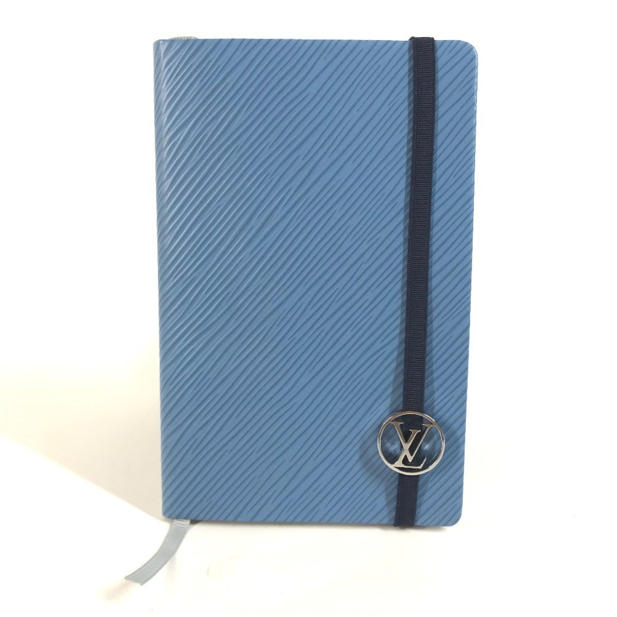 LOUIS VUITTON Louis Vuitton Epi Cahier Gustave PM Memo Pad Notebook Stationery Leather Women's Blue