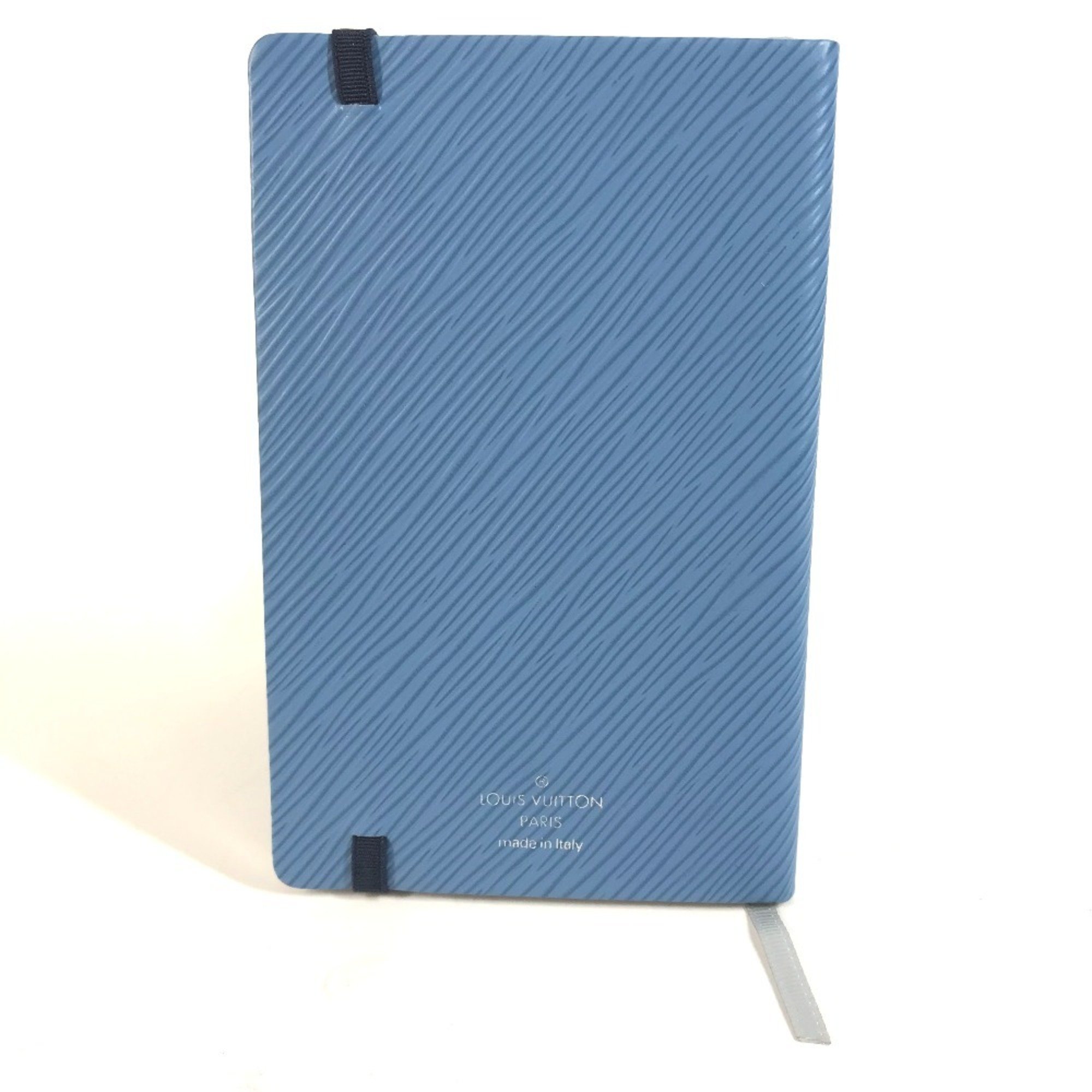 LOUIS VUITTON Louis Vuitton Epi Cahier Gustave PM Memo Pad Notebook Stationery Leather Women's Blue