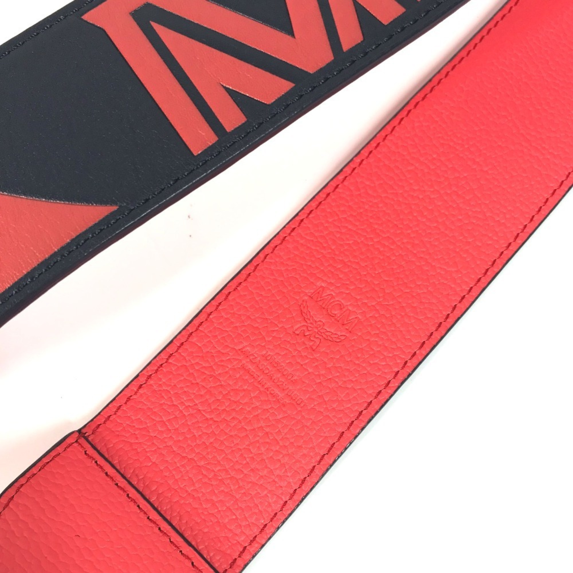 MCM Shoulder Strap Leather Women's Red