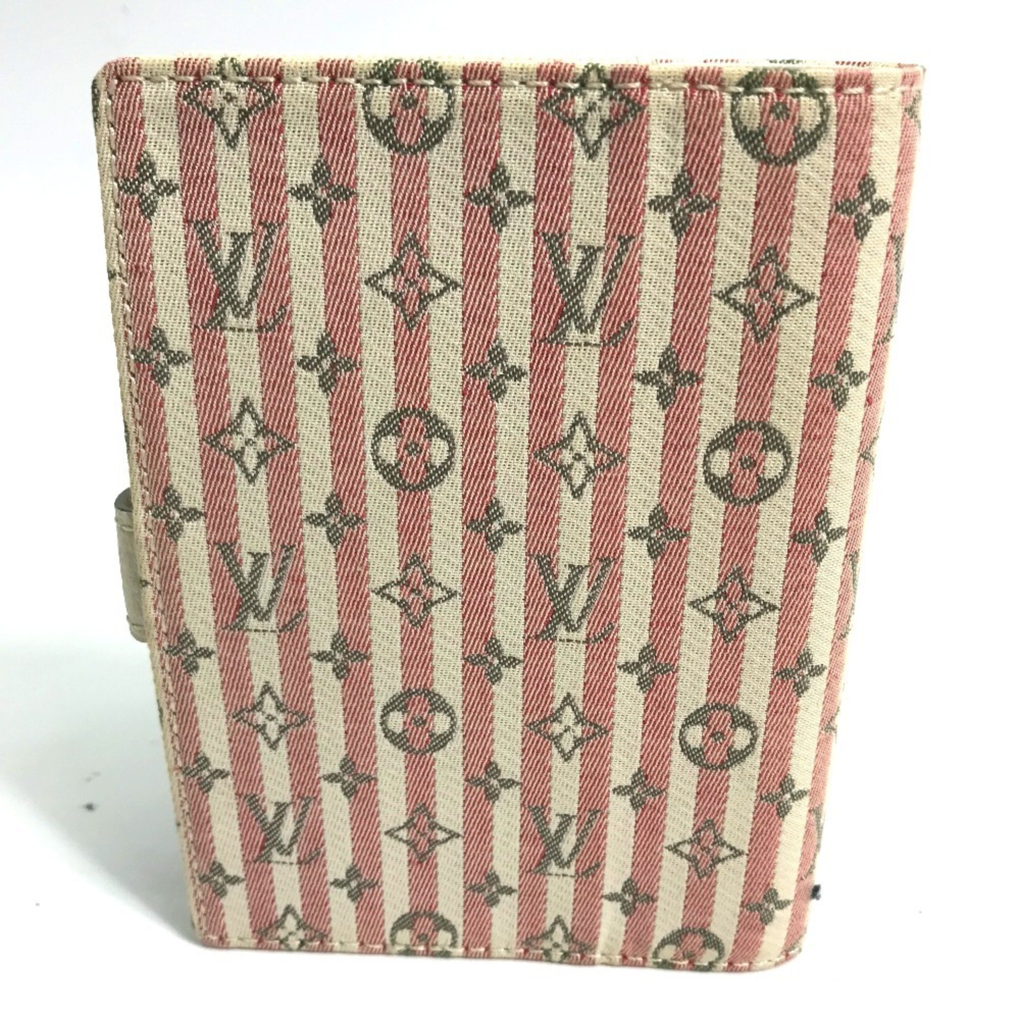 LOUIS VUITTON R20917 Monogram Lancreuzette Agenda PM Stationery Notebook Cover Canvas Women's Rouge Pink